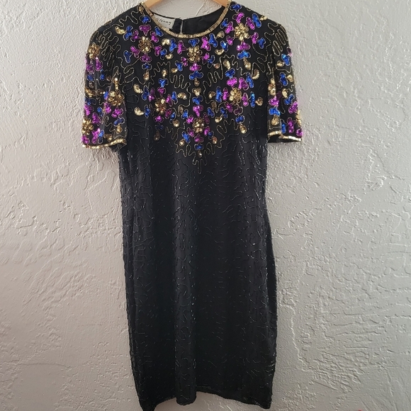 Stenay Vintage Silk Dress Size Large - Picture 1 of 9